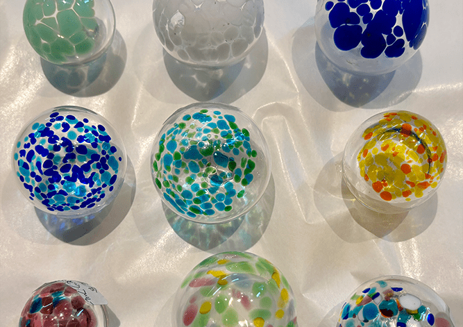 吹きガラス体験で選べるデザイン例